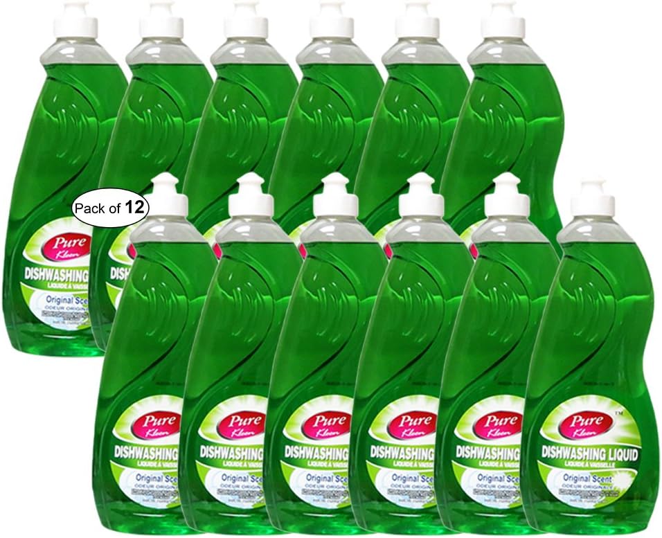 Pure Dishwashing Liquid Original Scent(1L) (Pack of 12