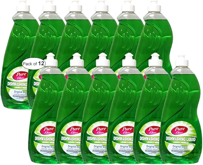 Pure Dishwashing Liquid Original Scent(1L) (Pack of 12