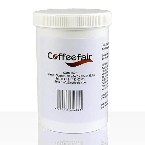 Coffeefair Reinigungs-Tabletten für Kaffeeautomaten 100 x 1,6g