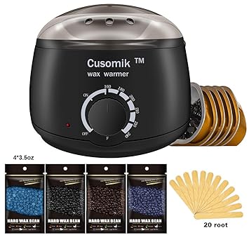 Amazon Com Wax Warmer Cusomik Waxing Hair Removal Kit Wax