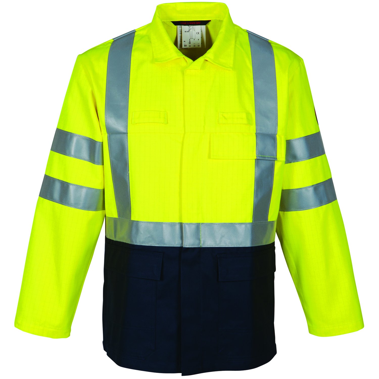 Havep 30008.ZMCB7H-56 "Multi-Predictor" Jacket, Fluorescent Yellow/Navy Blue, Size H56