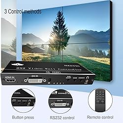 Video Wall Controller,HDMI & DVI 4k Input Makes 4