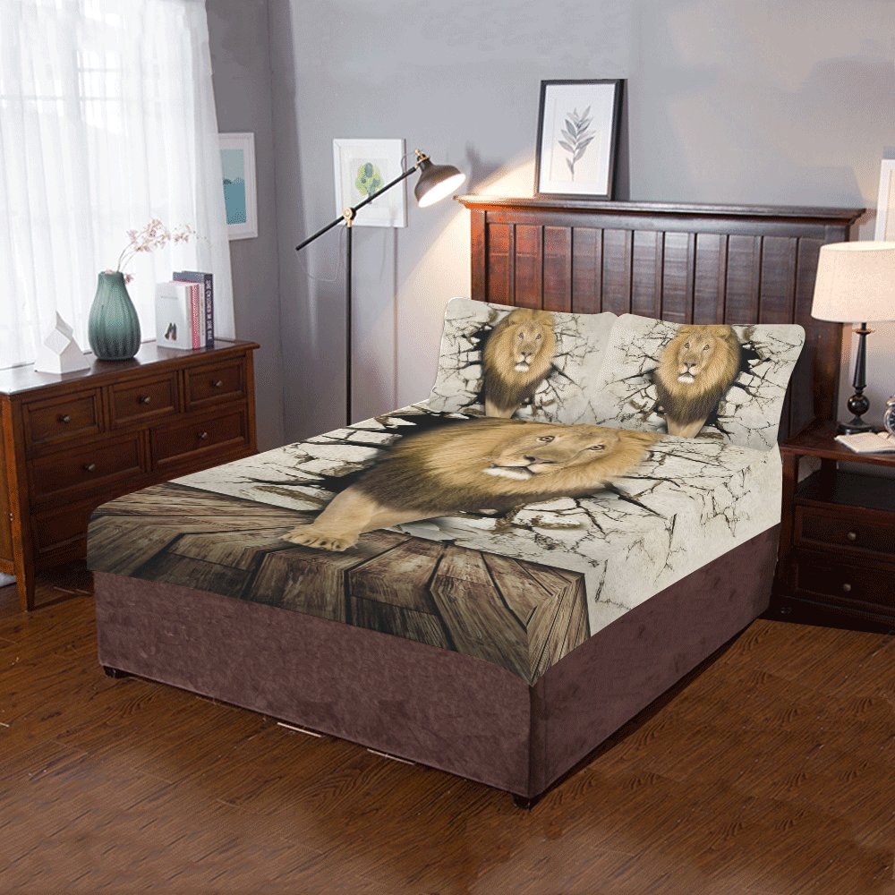 Amazon Com Love Nature Custom Bedding Concentric Lion 3