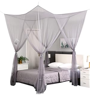 Amazon Com Just Relax Four Corner Post Elegant Mosquito Net Bed