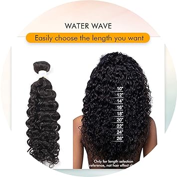 Amazon Com Indian Water Wave Human Hair 3bundle Hair Extension
