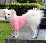 HuaLiSiJi Dog Jumper Small Pink-Blue Hoodie Winter Fleece Inside S view 4