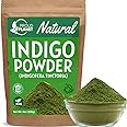 Natural Indigo Powder For Hair Dye | Natural Black Hair | Indigofera tinctoria | By Proud Planet (8 Ounce | 226g)