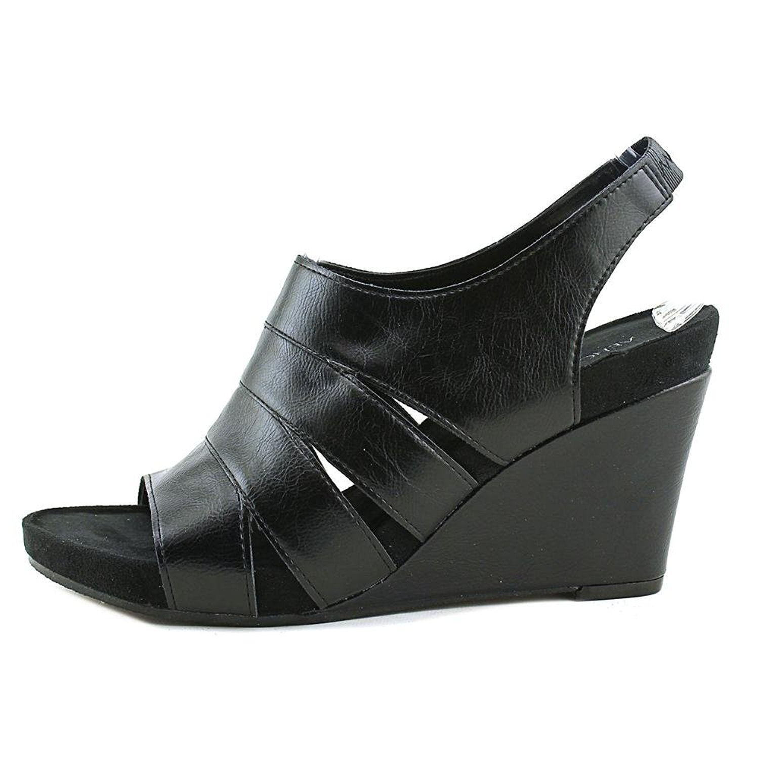 Aerosoles Womens Plush Ray Leather Open Toe Slingback