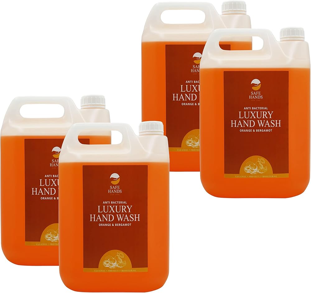 Star Brite Safe Hands Orange Bergamot Antibacterial Hand Wash 4 x 5 Litre