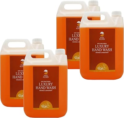 Star Brite Safe Hands Orange Bergamot Antibacterial Hand Wash 4 x 5 Litre