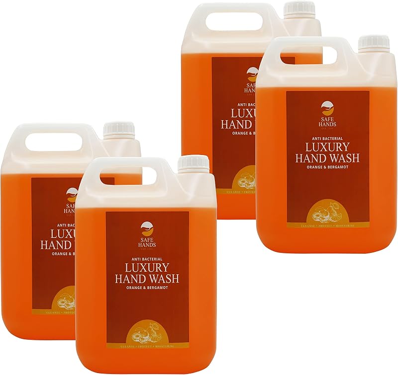 Star Brite Safe Hands Orange Bergamot Antibacterial Hand Wash 4 x 5 Litre