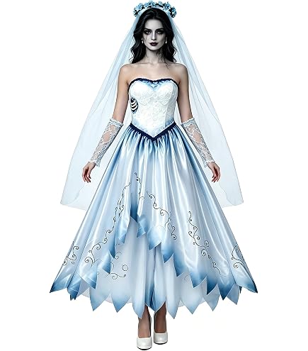 Spirit Halloween Blue Emily Wig