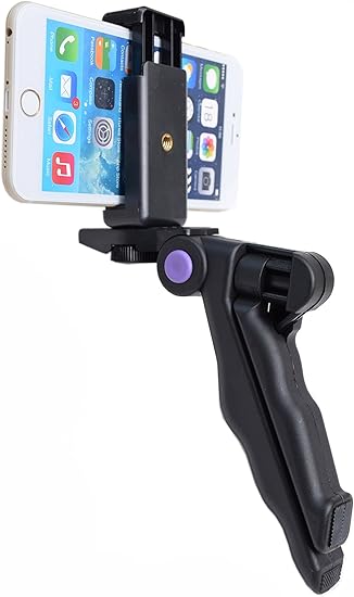 Amazon Co Jp ドリームスポット スマートフォン Iphone6 デジカメ ビデオカメラ用ハンディ三脚スタンド スマートフォン用 アタッチメントホルダー付き カメラ