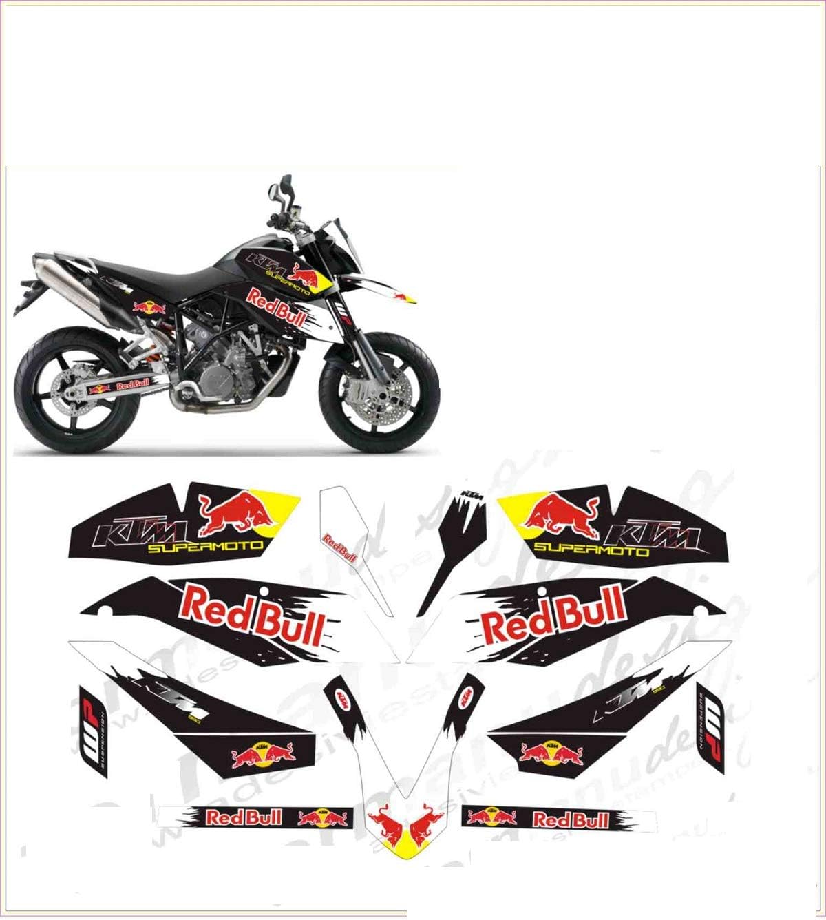 Kit adesivi decal stikers 990 SUPERMOTO R 2009-2014