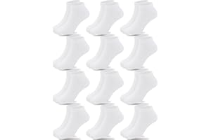Duufin 12 Pairs Girls Socks Ankle Athletic Half Cushion Low Cut Socks for Girls Kids