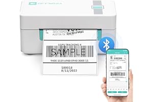 OFFNOVA Shipping Label Printer, Bluetooth Thermal Label Printer 4x6 for Small Business and Shipping Packages, Supports Windows Mac iOS Android, Works with USPS Ebay Shopify Etsy