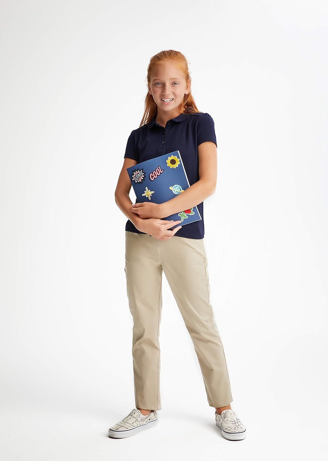 French Toast Girls' Pull-On Twill Pant: Clothing