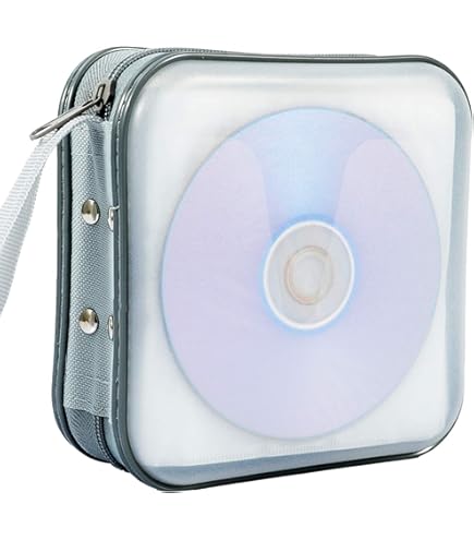 Amazon.com: Penxina CD Case, 40 Capacity CD DVD Case Wallet