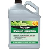 Fertilome (10635) Chelated Liquid Iron &amp; Micronutrients, 1 gal | Chelated iron, copper, manganese &amp; zinc - Corrects yellowing in lawns, shrubs &amp; citrus - Home gardeners