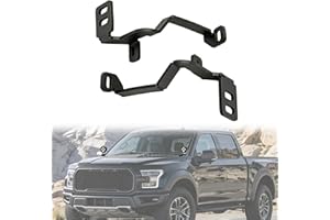 Hood Hinge Mount Brackets Ditch LED Pods Bracket Compatible with Ford F150 2021-2024 & 3rd Raptor 2021-2024, No Drilling Bolt
