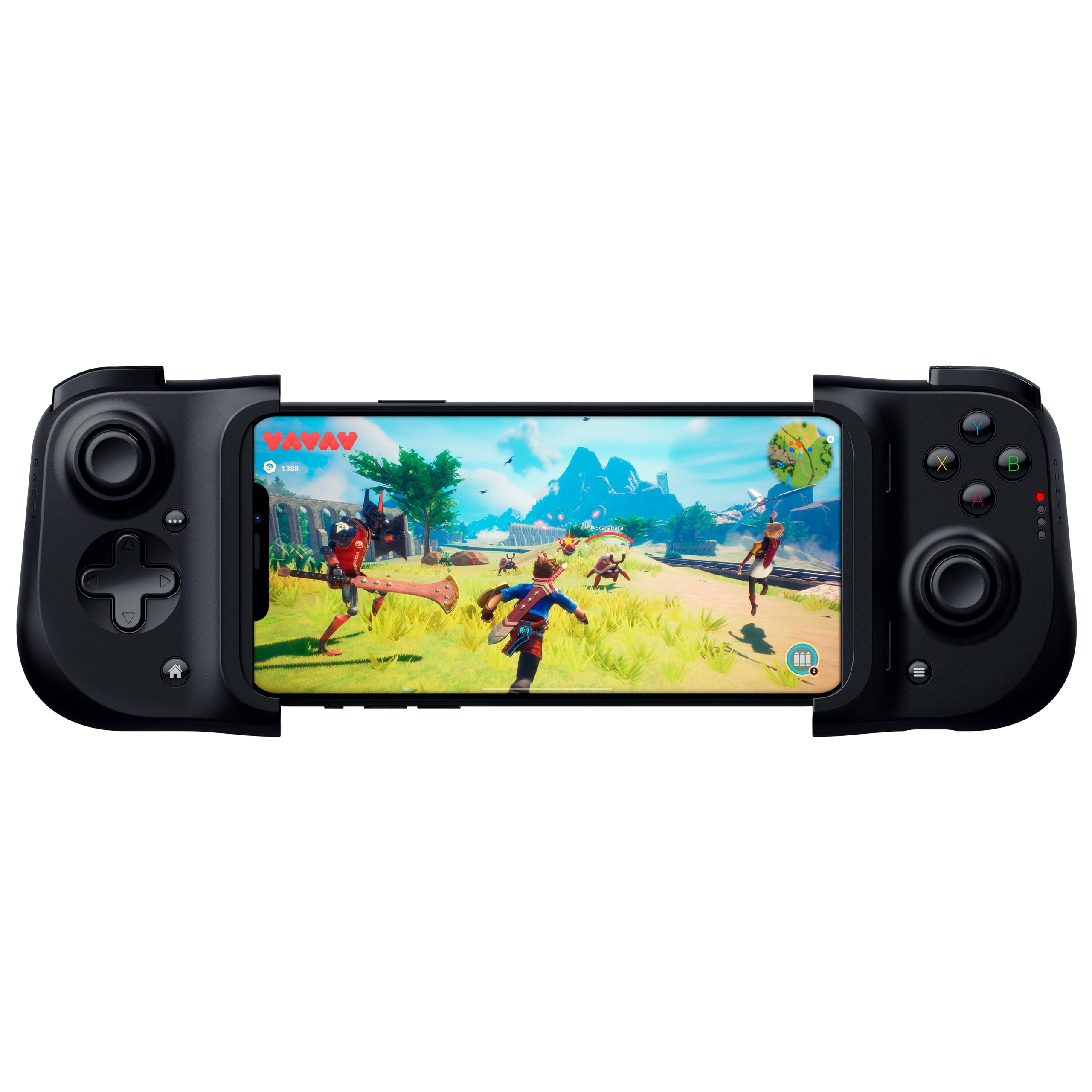 Razer Kishi for iPhone - Smartphone Gaming Controller (Lightning Port Connection, Ergonomic Design, Individual Fit for Mobile Phones, Analog Stick, Ultra Low Latency) Black