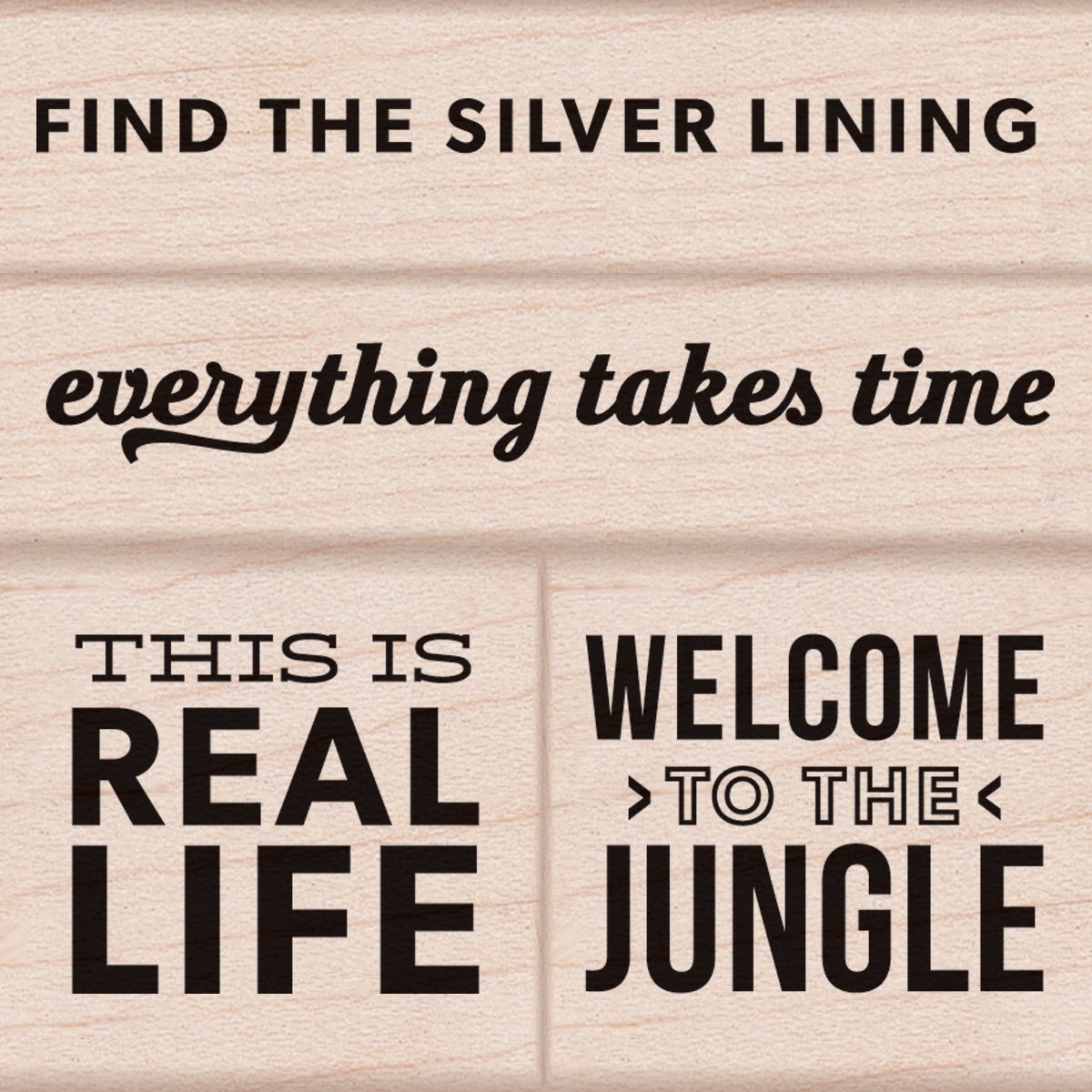 Hero Arts Kelly Purkey Mounted Rubber Stamp Set x 3-inch, Real Life