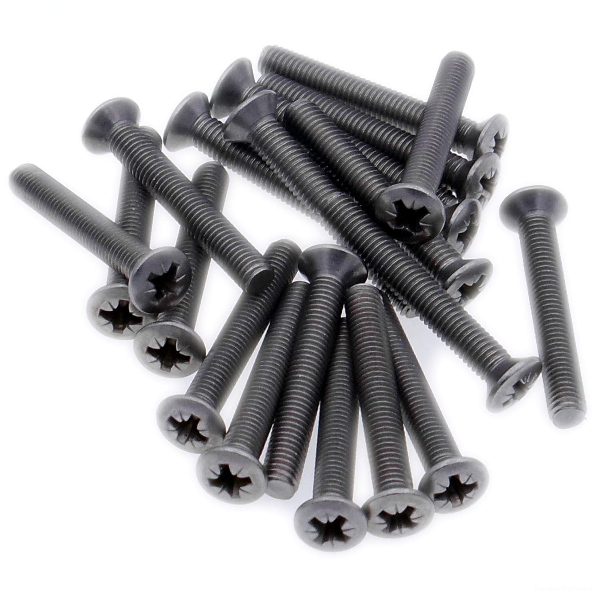 M5 (5mm x 40mm) Pozi Raised Countersunk Machine Screw (Bolt) - Stainless Steel (A2) (Pack of 20)