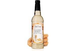 JORDAN'S SKINNY MIXES Jordan's Skinny Syrups Sugar Free Coffee Syrup, Glazed Donut Flavor Drink Mix, Zero Calorie Flavoring for Chai Latte, Protein Shake, Food & More, Gluten Free, Keto Friendly, 25.4 Fl Oz, 1 Pack