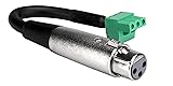 Hosa PHX-206FBULK 6-Inch Adaptor PHX3F to XLR3F