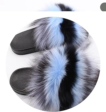 fur flip flops amazon