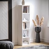 Vida Designs Oxford 5 Tier Cube Bookcase White Freestanding H132xW32xD24cm view 6