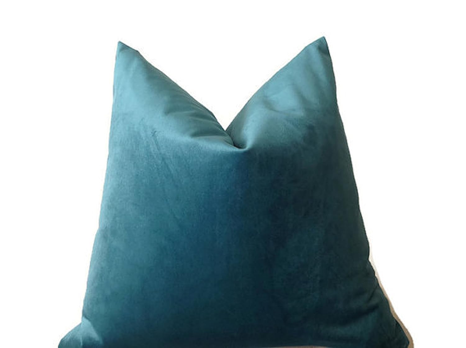 Amazon Com Robert Allen Aqua Blue Velvet Pillow Cover Velvet