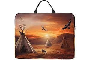 AMREWQYL Native American Tribes printed 14in Laptop Case Laptop Sleeve Laptop Bag