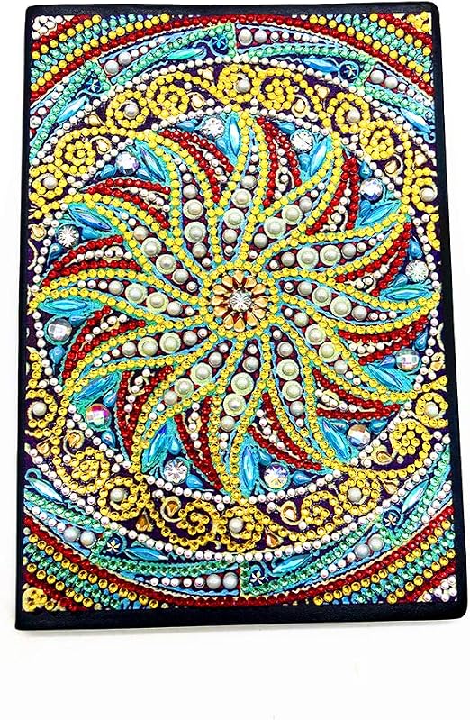 DCIDBEI 5D DIY Diamond Art Teens Notizbuch blanko A5, Schreibnotizbuch