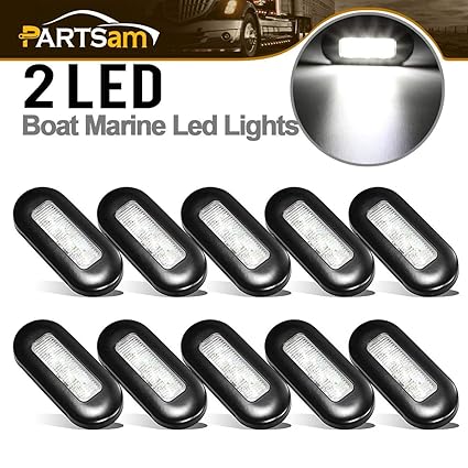 Amazon Com Partsam Boat Marine White Led Courtesy Lights 3 Led