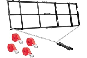 ANSGERY Driveway Grader 96" Width,Tow Behind Drag Harrow 8FT (Two 4 ft Sections) for ATV,UTV,Tractor,Mower - 6 Ft Heavy Duty Chain-Driveway Tractor Harrow with Heavy Duty Chain