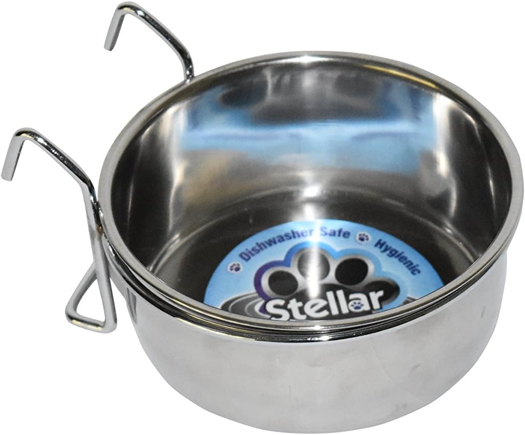Stellar Bowls Coop Cup with Hook Holder for Birds, 20 oz