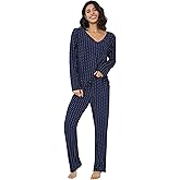 Joyaria Women's Bamboo Viscose Pajamas Set - Cooling Moisture-Wicking Sleepwear for Night Sweats, Soft Lightweight (S-XXL)