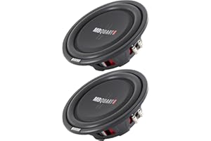 2) MB Quart DS1-254 800 Watt 4 Ohm Shallow Slim Subwoofers Car Truck DVC Subs