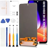 Olivechard OLED for Xiaomi Redmi Note 13 4G Screen Replacement 6.67" with Fingerprint Function Touch Screen Digitizer LCD Display Assembly 23129RAA4G 23124RA7EO