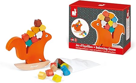 janod nutty the squirrel balance game