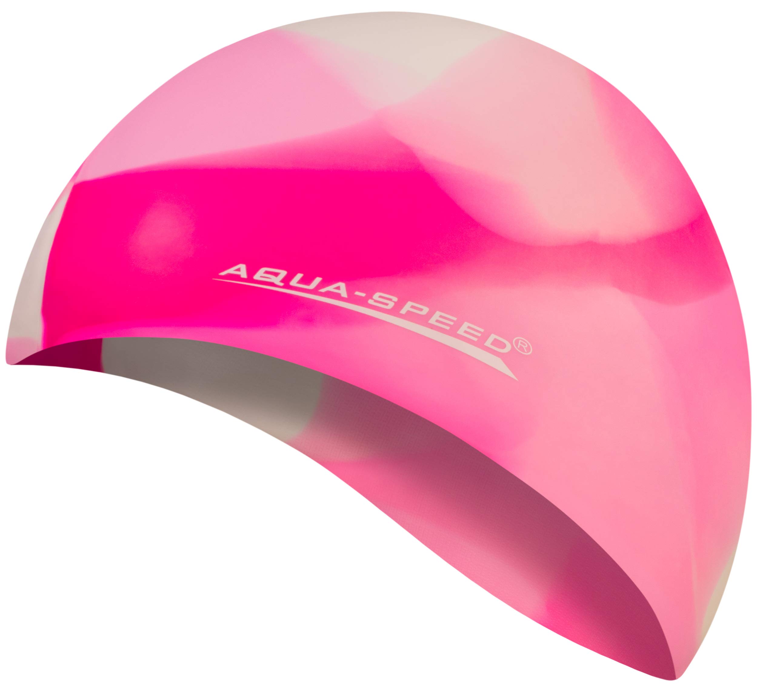 Aqua Speed BUNT Colourful swim cap + microfibre towel | adult | child | swimming cap | silicone | tearproof | waterproof | 02. colourful / 95