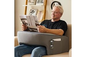 cooloo8 Lap Pillow for Gaming, Couch Armrest, Gamer Pillow for Bed, Reading Pillow with Armrests, Desk Pillow, Armrest Couch, Game Pillow