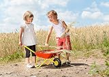 ROLLY TOYS RollyWheelbarrow 270804 Rubber Grips Metal Frame 80 x 38 x 41 cm view 2
