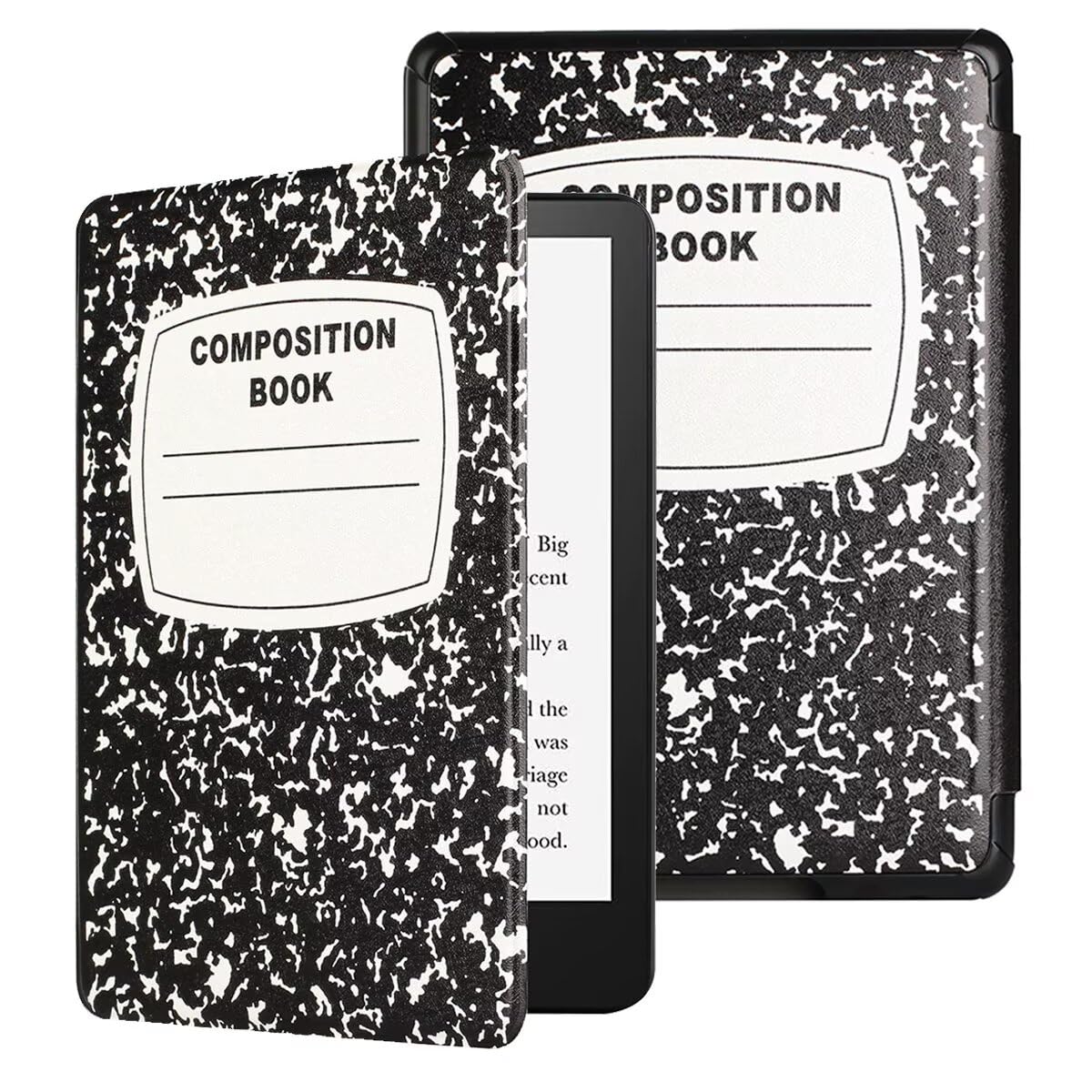 Case Compatible with 6.8" Kindle Paperwhite (11th Generation-2021) & Paperwhite Signature Edition, Hand Strap Hard Plastic Cover with Smart Auto Wake/Sleep for Kindle Paperwhite 2021, Notebook โ image 1