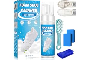 YKDILYHH Shoe Cleaner,White Shoe Cleaner Kit,200ml Sneaker Cleaner,Suede Shoe Cleaner