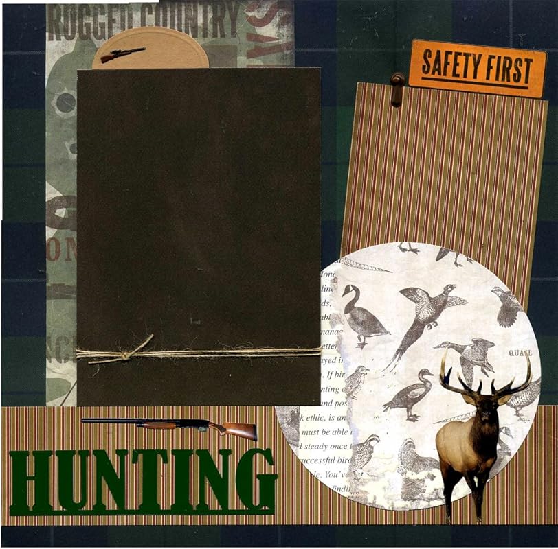 Hunting Premade Scrapbook Page Handmade