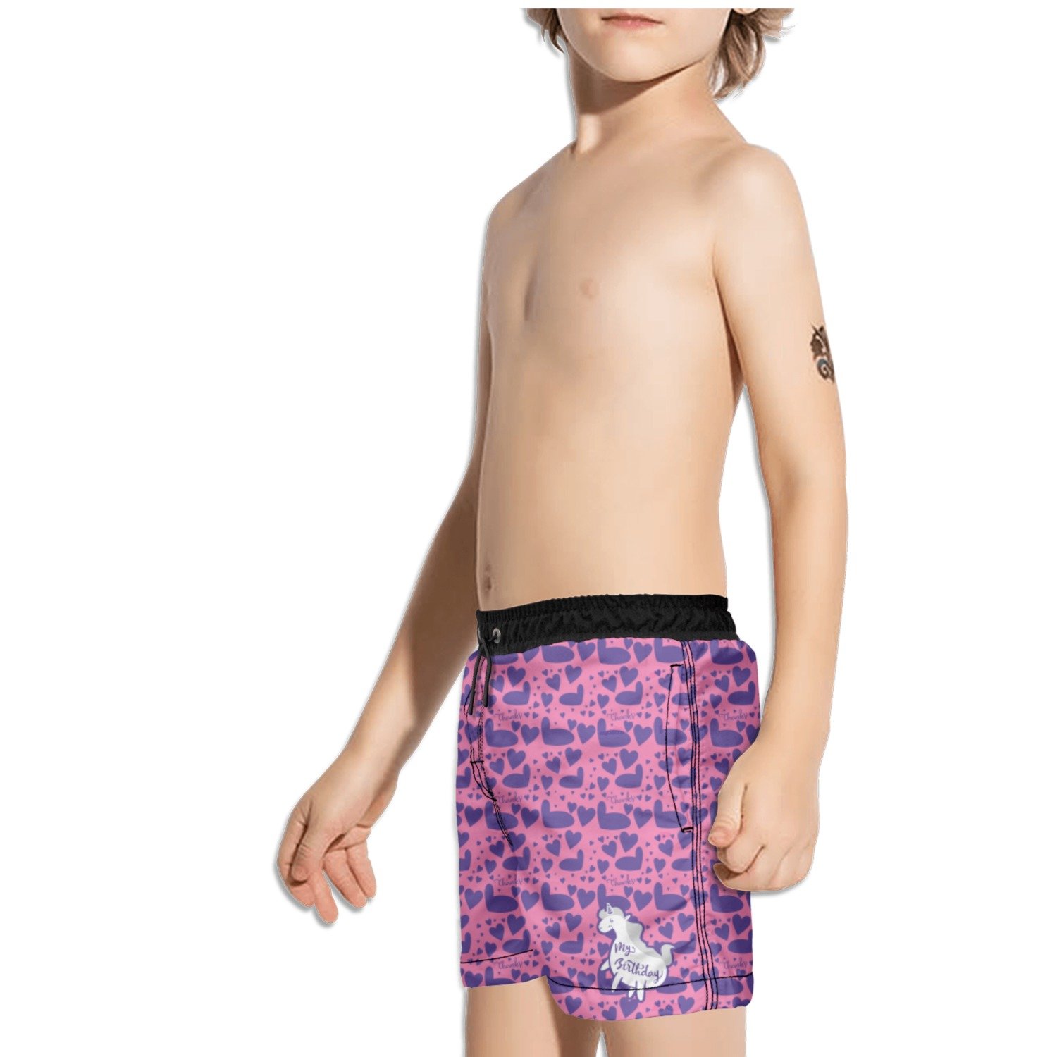 unicorn swim trunks