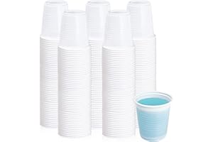 Lilymicky 500 Pack 3 oz Disposable Plastic Cups, Bathroom Cups, 3 Ounce Plastic Mouthwash Cups, Small Jelly Party Shot Cups for Tasting, Drinking and Party