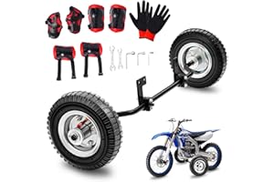 TSKER Upgrade Dirt Bike Training Wheels - Heavy Duty Adjustable Stabilizers for Kids 50cc, Build Confidence & Safety for Razor MX125 MX350 MX400 MX500 Honda XR50 Z50R CRF50 Z50 Yamaha PW50 TTR50 PW80